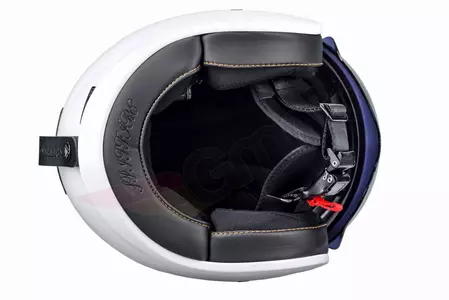 LS2 OF599 SPITFIRE SOLID WHITE XS capacete aberto para motociclistas-11