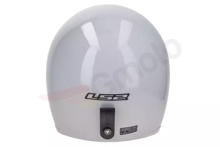 LS2 OF599 SPITFIRE SOLID WHITE XS motorcykelhjelm med åbent ansigt-7