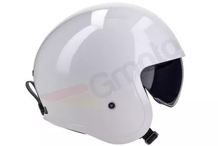 LS2 OF599 SPITFIRE SOLID WHITE XXL capacete aberto para motociclistas-4