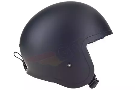 LS2 OF599 SPITFIRE SOLID MATT BLACK M capacete aberto para motociclistas-5