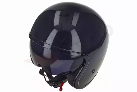 LS2 OF599 SPITFIRE SOLID BLACK XS motorcykelhjelm med åbent ansigt-8