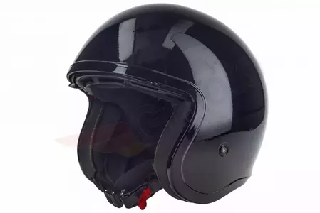 LS2 OF599 SPITFIRE SOLID BLACK casco de moto abierto L-2