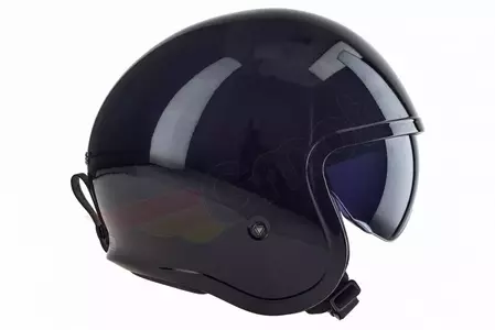 LS2 OF599 SPITFIRE SOLID BLACK casco de moto abierto L-4