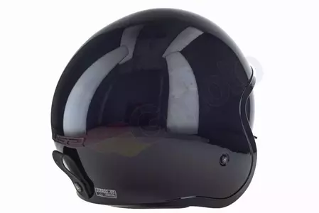 LS2 OF599 SPITFIRE SOLID BLACK casco de moto abierto L-6