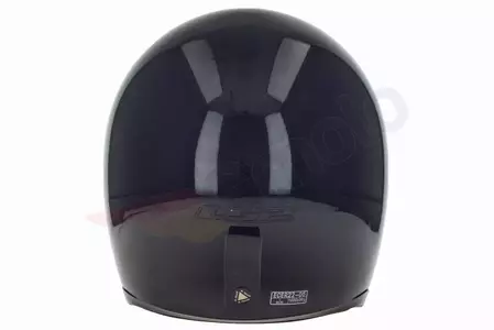 LS2 OF599 SPITFIRE SOLID BLACK casco de moto abierto L-7