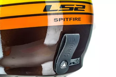 LS2 OF599 SPITFIRE SUNRISE BROWN ORANGE/Y casco de moto abierto XS-10