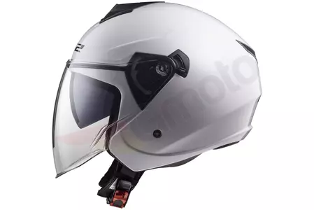 LS2 OF573 TWISTER II SOLID WHITE L casco abierto para moto-2