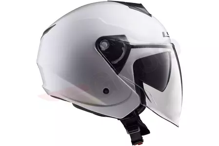LS2 OF573 TWISTER II SOLID WHITE L casco abierto para moto-5
