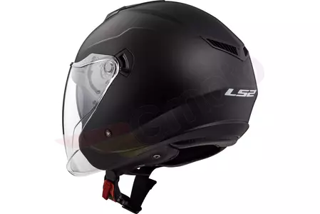LS2 OF573 TWISTER II SOLID MATT BLACK S capacete aberto para motociclistas-2