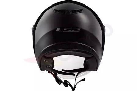 LS2 OF573 TWISTER SOLID BLACK S каска за мотоциклет с отворено лице-5