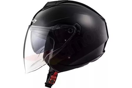 LS2 OF573 TWISTER SOLID BLACK casco de moto abierto L-3