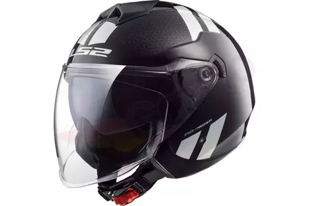 LS2 OF573 TWISTER COMBO BLACK RAINBOW XS casco moto open face-1