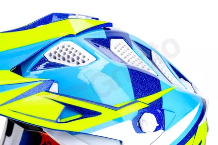 Kask motocyklowy enduro LS2 MX470 SUBVERTER NIMBLE WHITE BLUE YEL XS-9