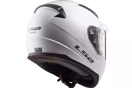 LS2 FF353J RAPID MINI SOLID WHITE L casco integrale da moto per bambini-5
