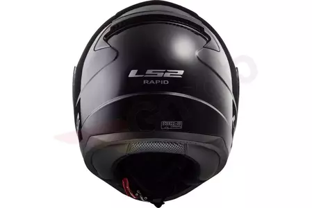 LS2 FF353J RAPID MINI SOLID BLACK S Integrerad motorcykelhjälm för barn-4