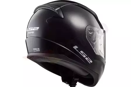 LS2 FF353J RAPID MINI SOLID BLACK L casco integral de moto para niños-5