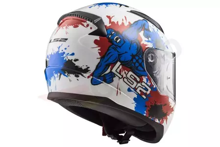 LS2 FF353J RAPID MINI MONSTER W/BLUE S casco integral de moto para niños-5