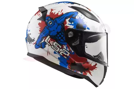 LS2 FF353J RAPID MINI MONSTER W/BLUE S casco integral de moto para niños-6
