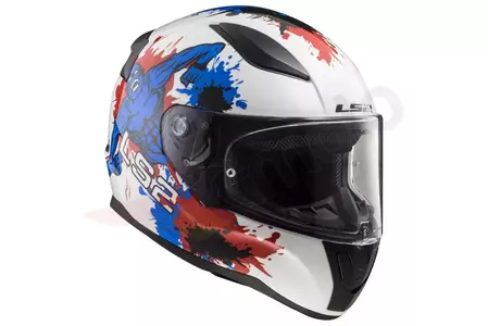 Dječja motociklistička kaciga koja pokriva cijelo lice LS2 FF353J RAPID MINI MONSTER W/BLUE S-7