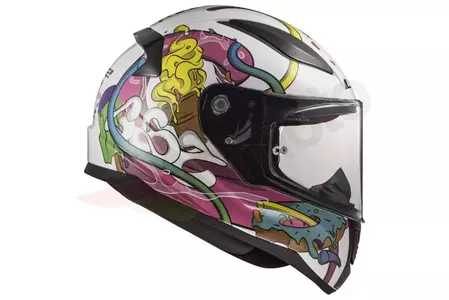 Dječja motociklistička kaciga koja pokriva cijelo lice LS2 FF353J RAPID MINI CRAZY POP W/PINK S-6