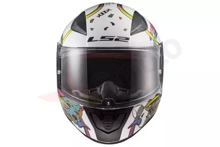 Dječja motociklistička kaciga koja pokriva cijelo lice LS2 FF353J RAPID MINI CRAZY POP W/PINK M-8