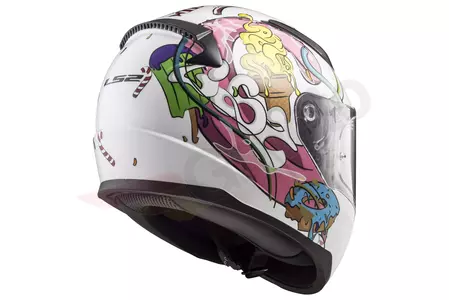 LS2 FF353J RAPID MINI CRAZY POP W/PINK casco moto integrale per bambini L-5