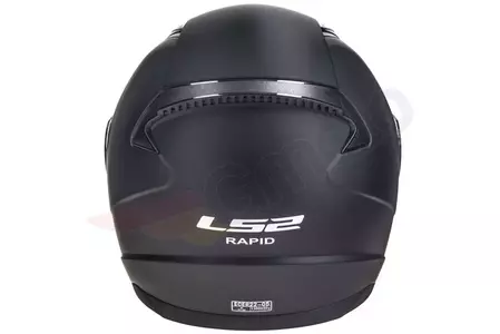 LS2 FF353 RAPID SOLID integrālā motociklista ķivere melna, melna, matēta XS-7