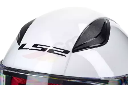 Motociklistička kaciga koja pokriva cijelo lice LS2 FF353 RAPID SOLID bijela XS-10