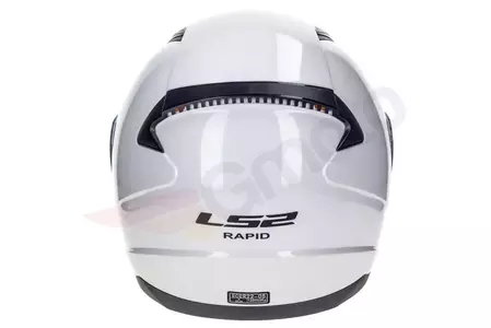 LS2 FF353 RAPID SOLID Integrēts motokrosa motociklas, kas izgatavots no baltā L-7