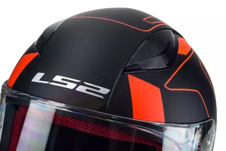 Motociklistička kaciga koja pokriva cijelo lice LS2 FF353 RAPID CARRERA MATT BLACK RED L-10