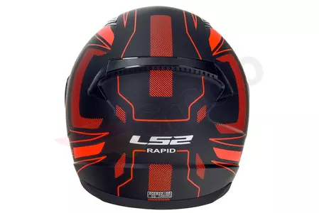 Motociklistička kaciga koja pokriva cijelo lice LS2 FF353 RAPID CARRERA MATT BLACK RED L-7