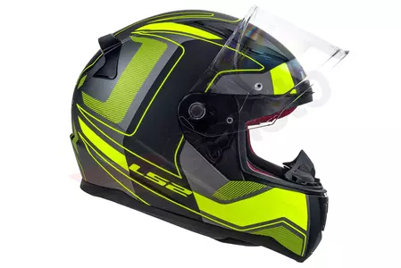 LS2 FF353 RAPID CARRERA MATT B/HI VIS YELLOW M capacete integral de motociclista-5