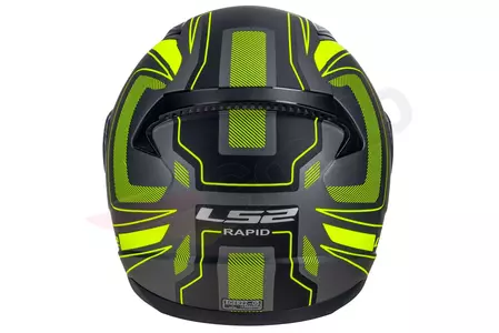 LS2 FF353 RAPID CARRERA MATT B/HI VIS YELLOW M capacete integral de motociclista-7