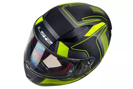 LS2 FF353 RAPID CARRERA MATT B/HI VIS YELLOW M capacete integral de motociclista-8