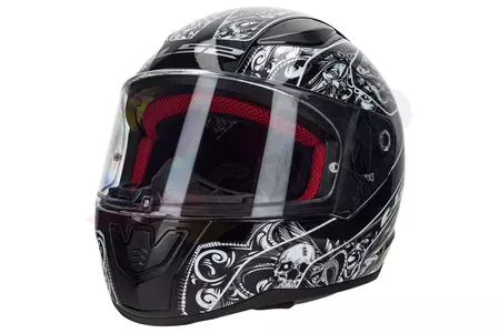 Motociklistička kaciga koja pokriva cijelo lice LS2 FF353 RAPID CRYPT BLACK WHITE XS-2