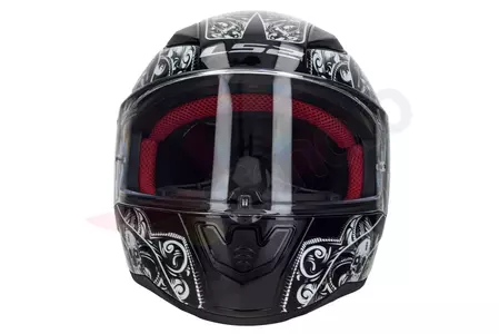 Motociklistička kaciga koja pokriva cijelo lice LS2 FF353 RAPID CRYPT BLACK WHITE XS-3