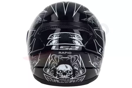 Motociklistička kaciga koja pokriva cijelo lice LS2 FF353 RAPID CRYPT BLACK WHITE XS-7