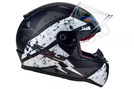 Motociklistička kaciga koja pokriva cijelo lice LS2 FF353 RAPID DEADBOLT MATT BLACK WHITE L-4