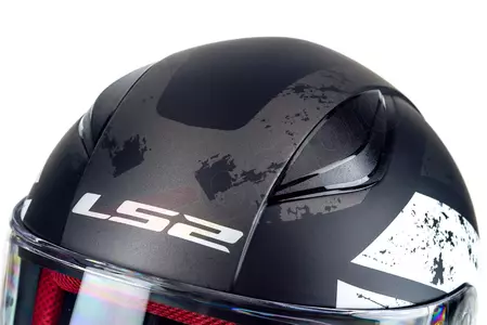 LS2 FF353 RAPID DEADBOLT MATT BLACK WHITE 3XL capacete integral de motociclista-10