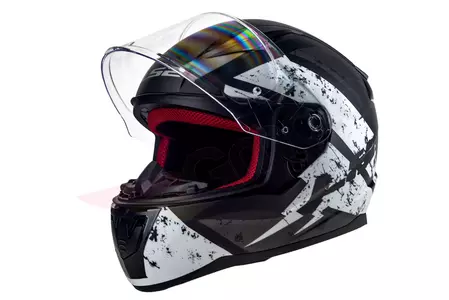 LS2 FF353 RAPID DEADBOLT MATT BLACK WHITE 3XL capacete integral de motociclista-1