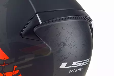 LS2 FF353 RAPID DEADBOLT MATT B/ORANGE S capacete integral de motociclista-11