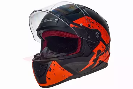 Motociklistička kaciga koja pokriva cijelo lice LS2 FF353 RAPID DEADBOLT MATT B/NARANČASTA 3XL-1