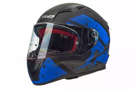 Motociklistička kaciga koja pokriva cijelo lice LS2 FF353 RAPID DEADBOLT MATT BLACK BLUE XS-2