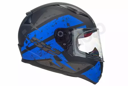 LS2 FF353 RAPID DEADBOLT MATT BLACK BLUE XS integrālā motociklista ķivere-4