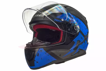 LS2 FF353 RAPID DEADBOLT MATT BLACK BLUE 3XL casco moto integrale-1