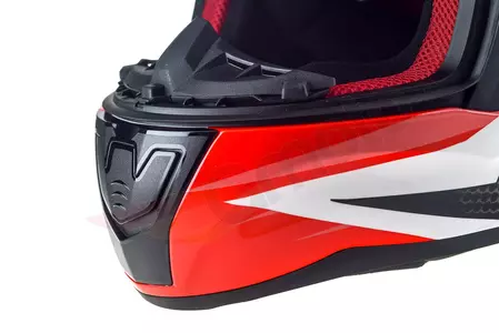 Motociklistička kaciga koja pokriva cijelo lice LS2 FF353 RAPID GRID WHITE RED XS-9