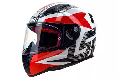LS2 FF353 RAPID GRID WHITE RED M motociklistička kaciga koja pokriva cijelo lice-2