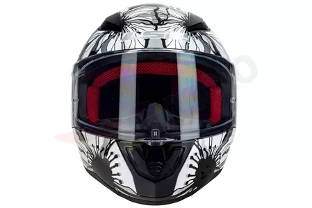 Motociklistička kaciga koja pokriva cijelo lice LS2 FF353 RAPID POPPIES BLACK WHITE XS-3