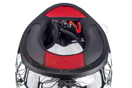 Motociklistička kaciga koja pokriva cijelo lice LS2 FF353 RAPID POPPIES BLACK WHITE S-13