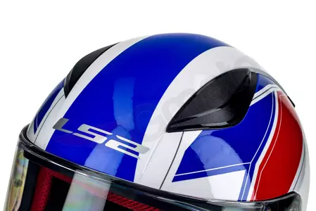 Motociklistička kaciga koja pokriva cijelo lice LS2 FF353 RAPID INFINITY WHITE RED BLUE S-10